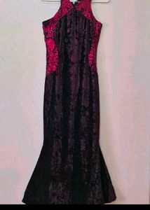 Vintage Velvet Mermaid Gown