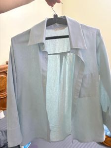 Light Blue Classic Button-Up Shirt