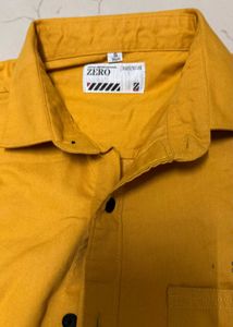 Men's Yellow Casual Shirt