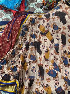 Bohemian Hand-Printed Ethnic chaniyacholi set