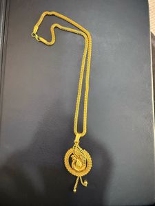 Elegant Gold Peacock Pendant Necklace