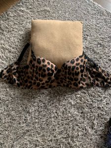 Leopard Print Strapless Bra