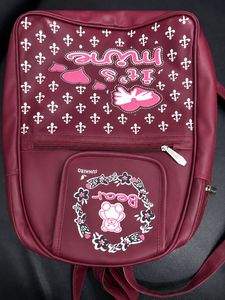 Cute Berry Backpack with Bear & "It's Mine"