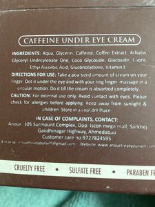 Anour Caffeine Coffee Bean Under Eye Cream Full Size