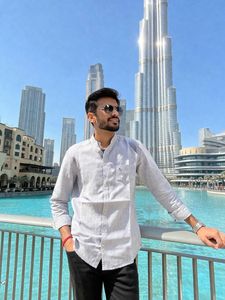 Men's Grey Casual Shirt