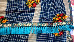 Beautiful Blue Saree with Blouse