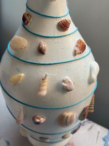 Seashell Decorated Vase