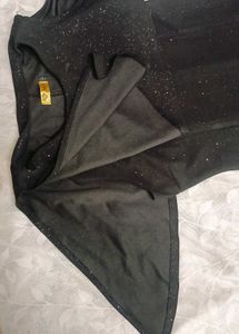 Sparkly Black One-Shoulder  Dress