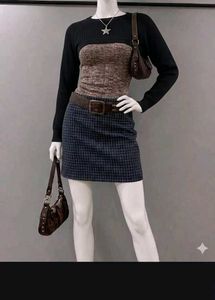 Black Crop Cardigan Top