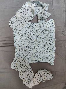 Floral Print Smocked Long Sleeve Top