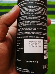 BEAST-X Musky Macho Deodrant Body Spray Men