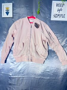 H&amp;M Light Pink Bomber Jacket