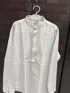 Classic Band Collar Men's Shirt