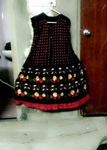 🍁Fully Embroidered Anarkali Kurti