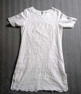White Eyelet Tunic Top