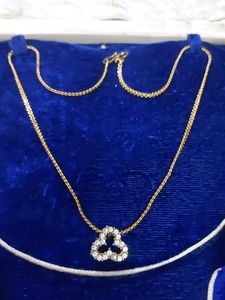 Sparkling Diamond Pendant Necklace