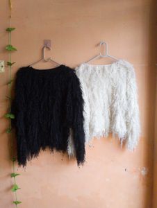 🤍 Two Fluffy Knit Sweaters set🤍