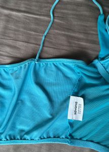 Halter Neck Tie Up Crop Top