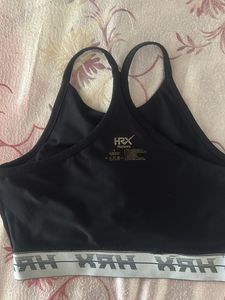 HRX Black Sports Bra - Size M