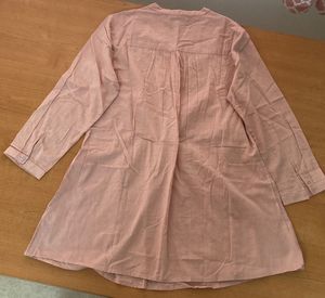 Pink Embroidered Kurta