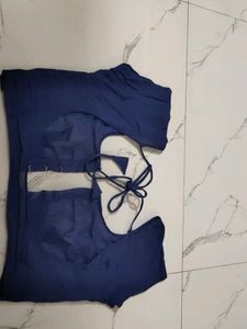 Stunning Blue Floral Print lehnga