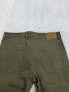 Olive Green Casual Pants