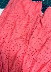 Cute Pink Polka Dot Dress bottom