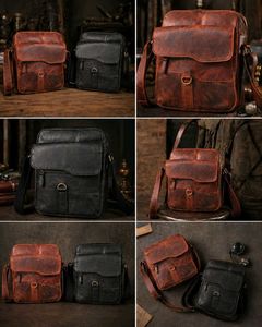 Vintage Leather Crossbody Bag