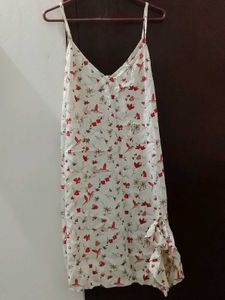 Cute Floral Print Slip Dress