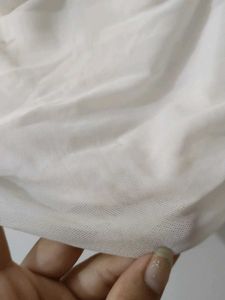 Chic White Ruched Top