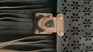 Tiara Headband, Bracelet and black purse