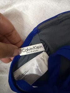 Calvin Klein Blue Bandeau Bikini Top
