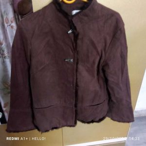 Stylish Brown Suede Jacket