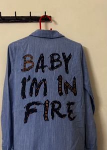 Blue A-line Top