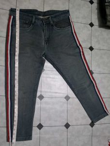 Men's Striped Jeans
