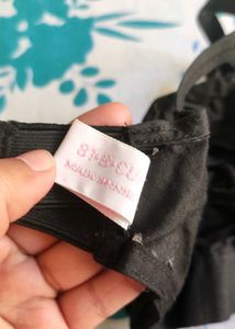 Black Cotton Daily Wear Bra