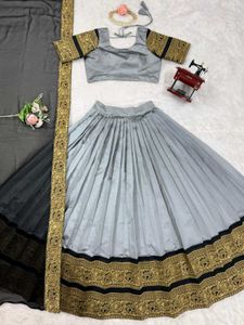 Beautiful Gray Lehenga Collection with Huge Flair