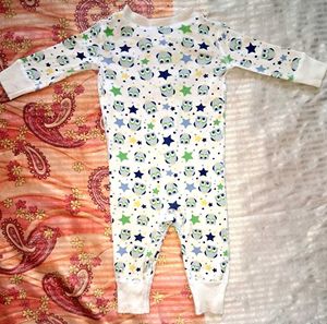 Cute Owl &amp; Star Pajama Onesie