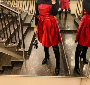 Satin Wine Dress