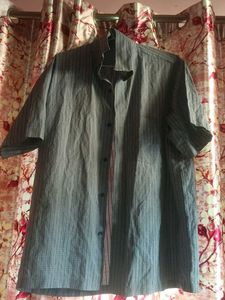 Men's Striped Short Sleeve Shirt