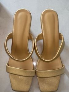 Gold Heeled Sandals