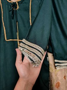 Elegant Green Kurta Set with Dupatta