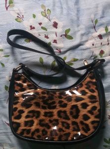 Stylish Leopard Print Hobo Bag
