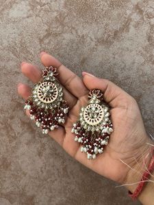 Elegant Ethnic Chandbali Earrings