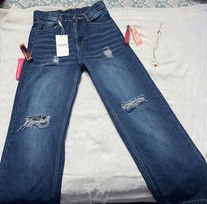 Ripped Wide Leg Jeans