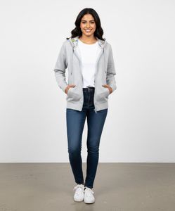 Grey Zip-Up Hoodie