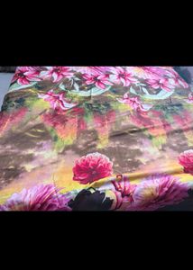 Vibrant Floral Print Bedsheet