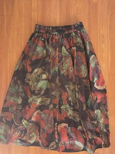 Bohemian Floral Print Maxi Skirt
