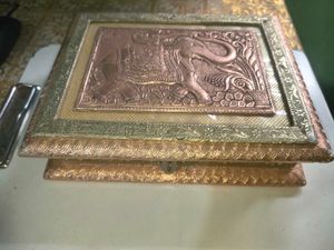 Elephant Design Copper Wall Art