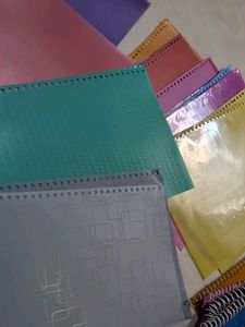 Set of 21 Colorful Spiral Binding files
